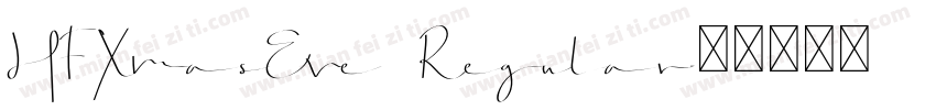 HFXmasEve Regular字体转换